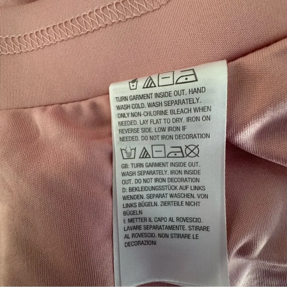 Isaac Mizrahi Live Pink Skirt Sequins Wearable Art Dressy Size S